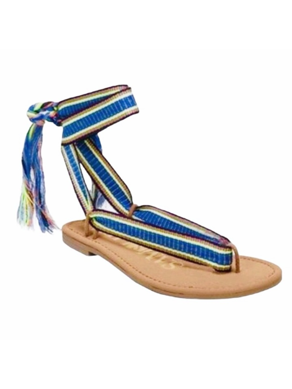 SAM & LIBBY Blossom Boho Braided Wrap Sandals